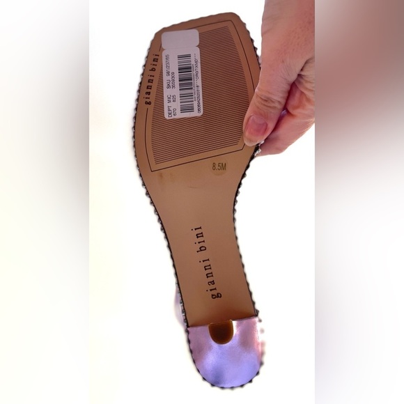 GIANNI BINI ELENA BLING STUDDED LOW DETAIL SLINGS - Picture 8 of 9